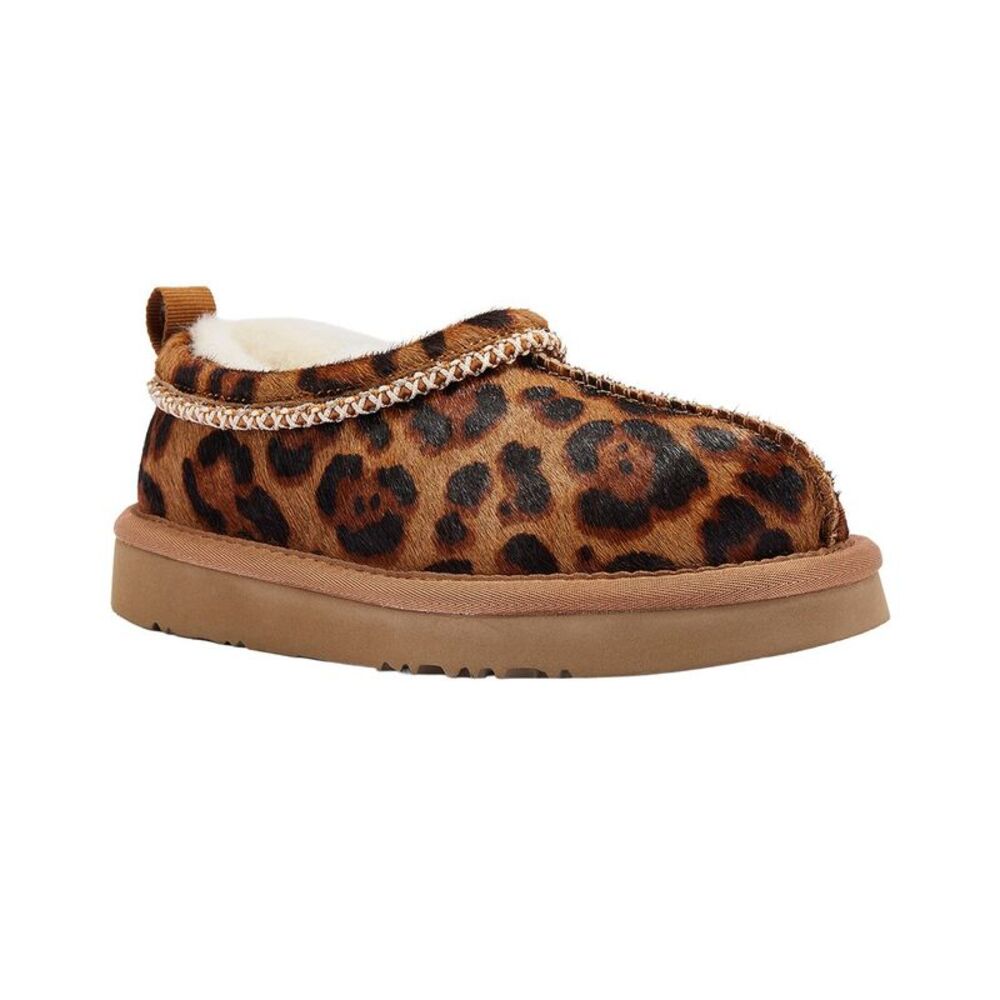 Australia Luxe Collective Kids Outback Braid Sheepskin & Cowskin Slipper, Brown
